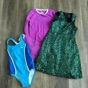 Cuddl Duds, Speedo and Zunie Lot.  Girls size 8.